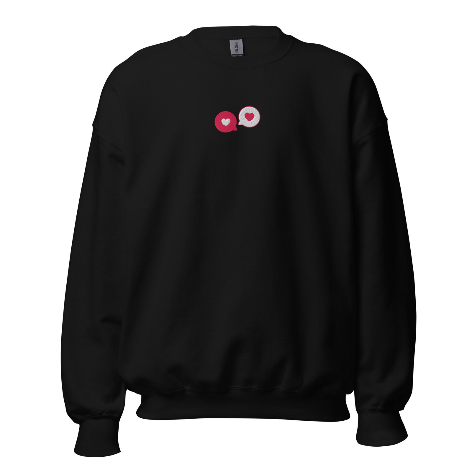 Unisex TWIN HEART EMBROIDERED Sweatshirt