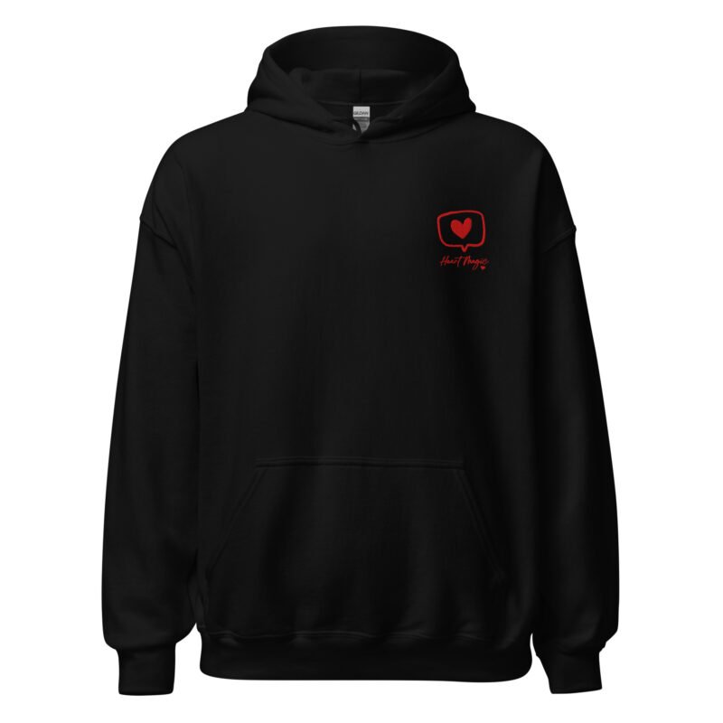Unisex HEART Magic EMBROIDERED Hoodie