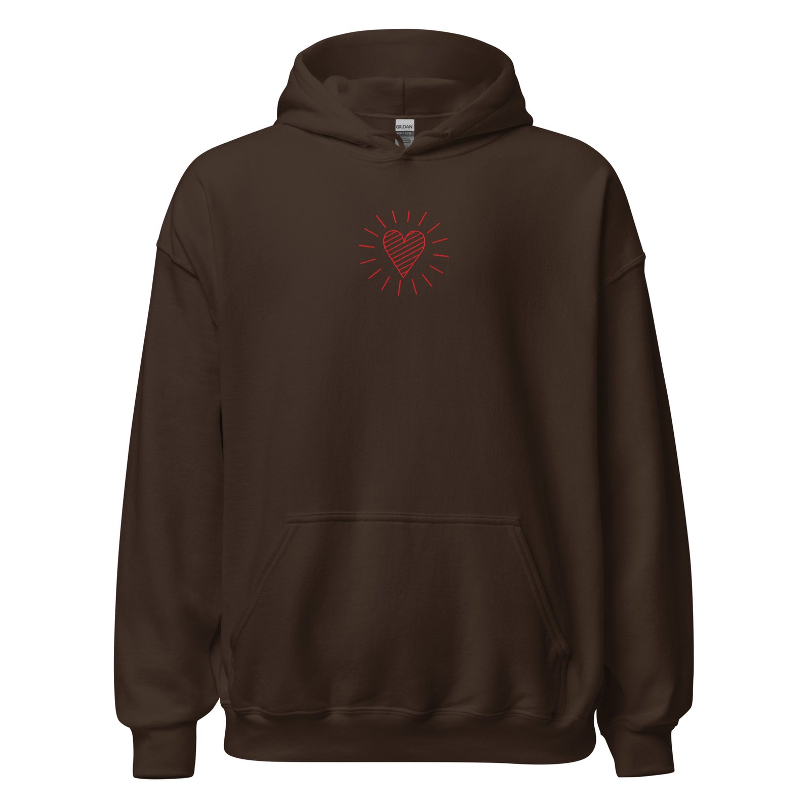 Unisex EMBROIDERED HEART Hoodie - Image 3