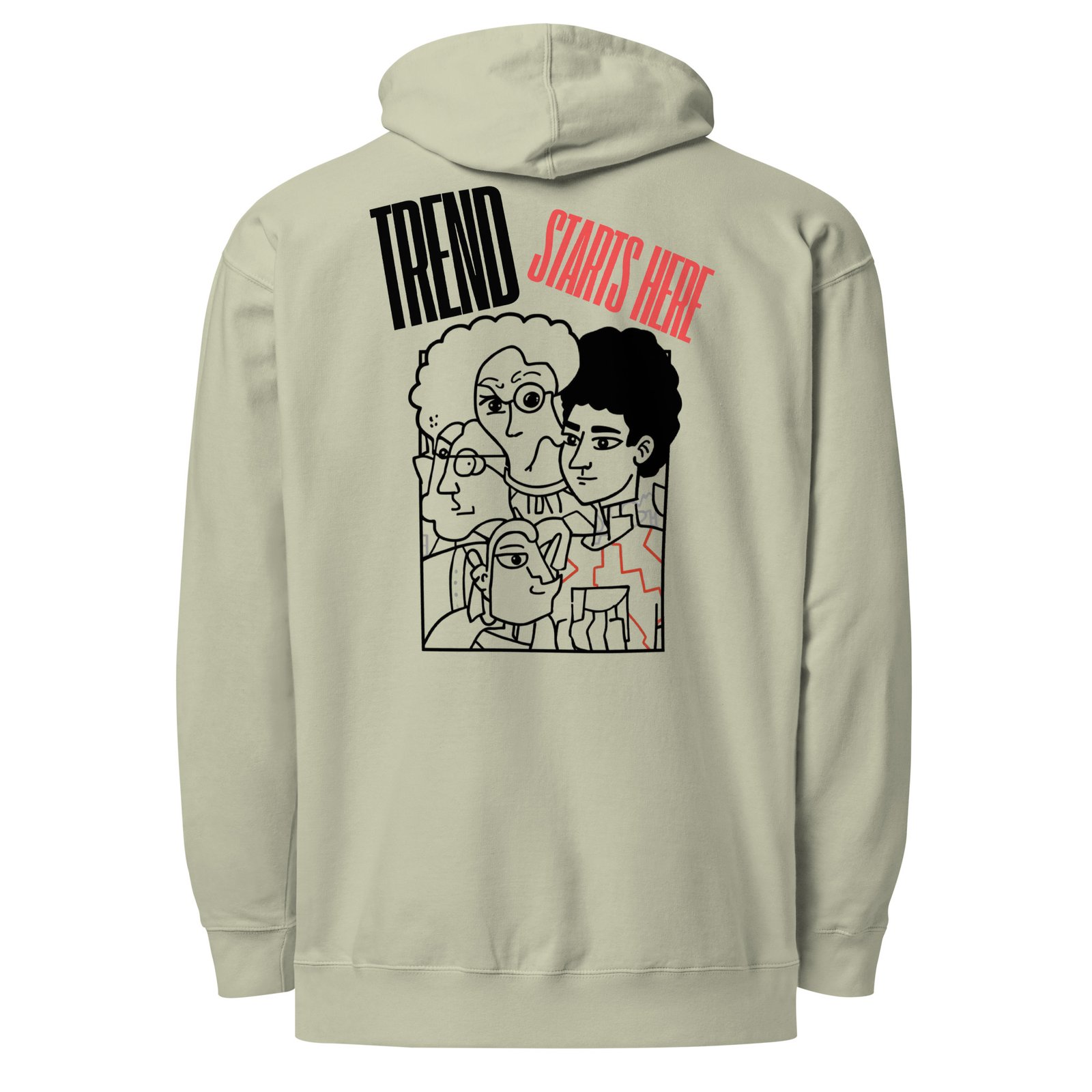 MEN'S Trend_BACKPRINT Premium Hoodie - Image 3