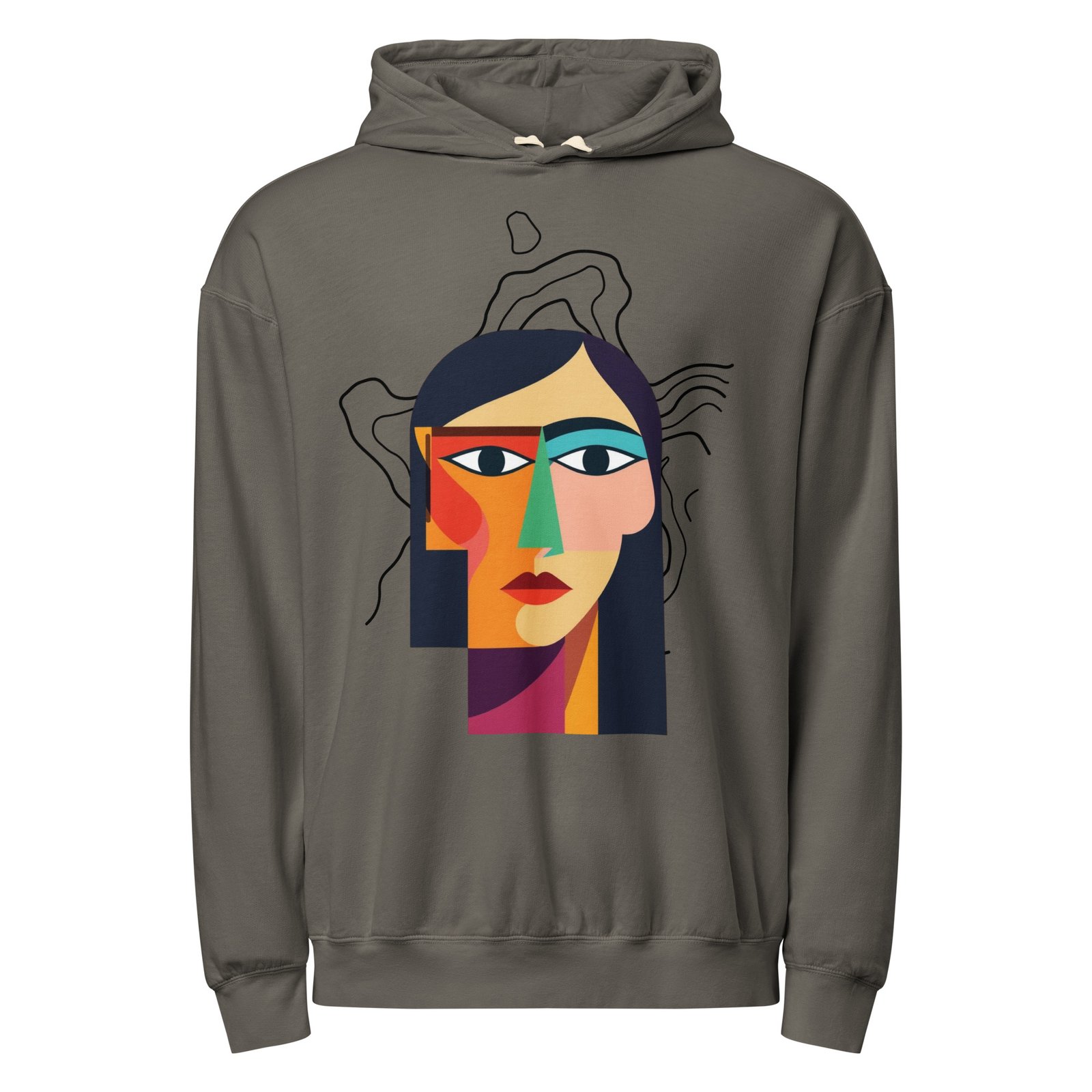 UNISEX CUBIC_FACE Lightweight Hoodie