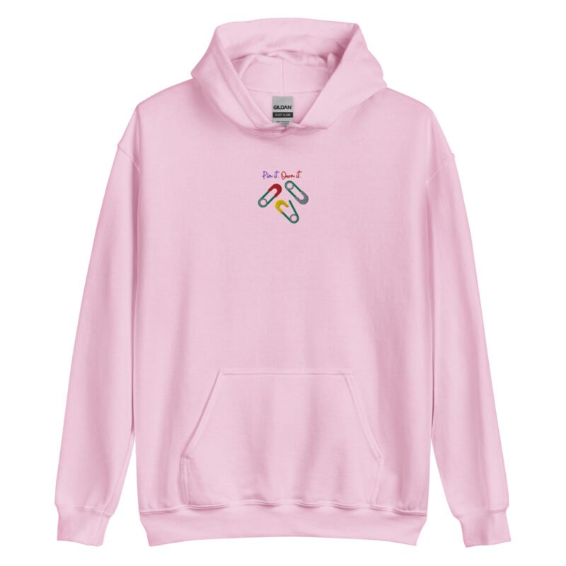 WOMEN'S PIN ART EMBROIDERED HOODIE