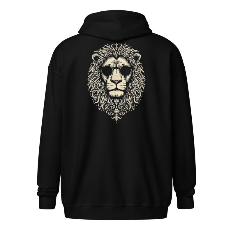 UNISEX HEAVY_BLD VICTORIAN LION ZIP HOODIE