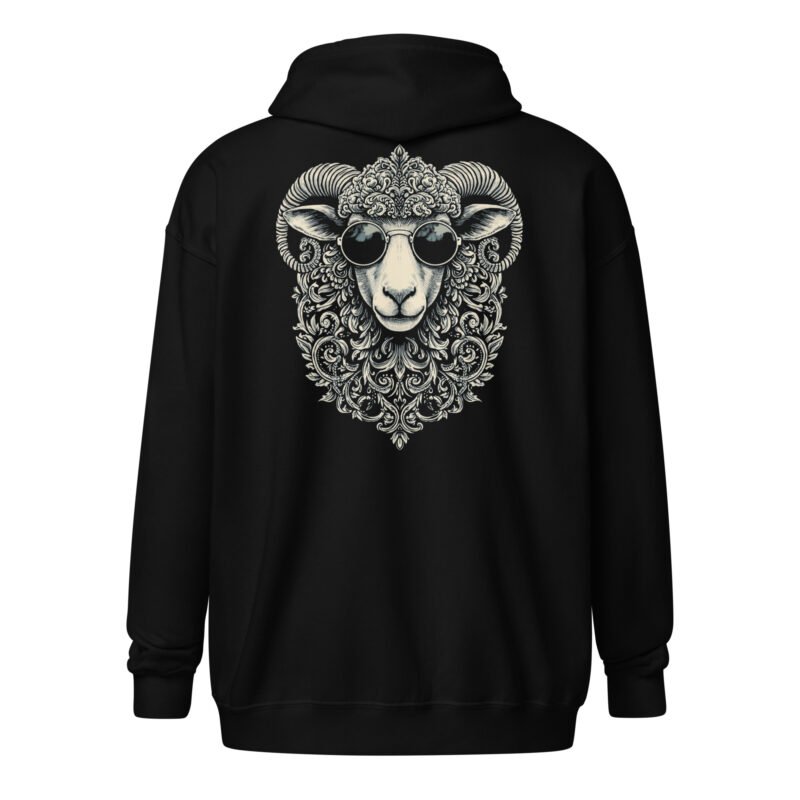UNISEX HEAVY_BLD VICTORIAN GOAT ZIP HOODIE