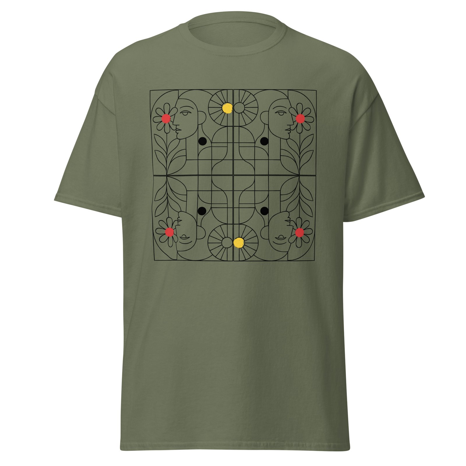 Unisex cubist style summer tee - Image 2