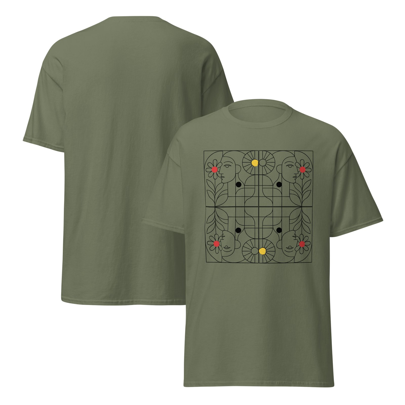 Unisex cubist style summer tee - Image 5
