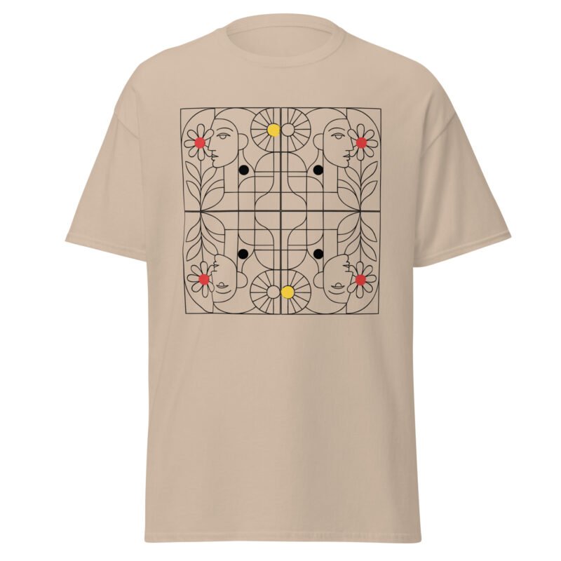Unisex cubist style summer tee