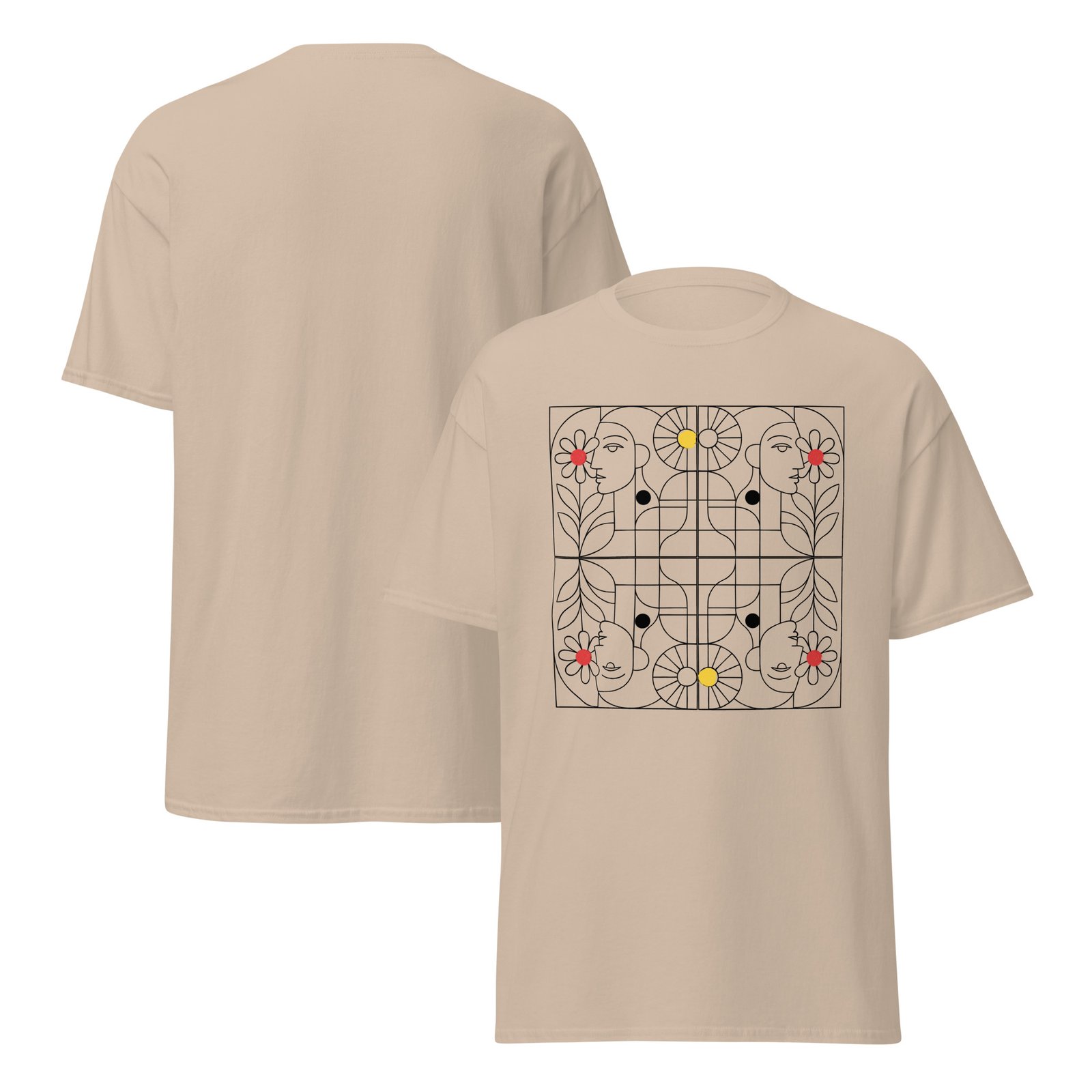 Unisex cubist style summer tee - Image 4