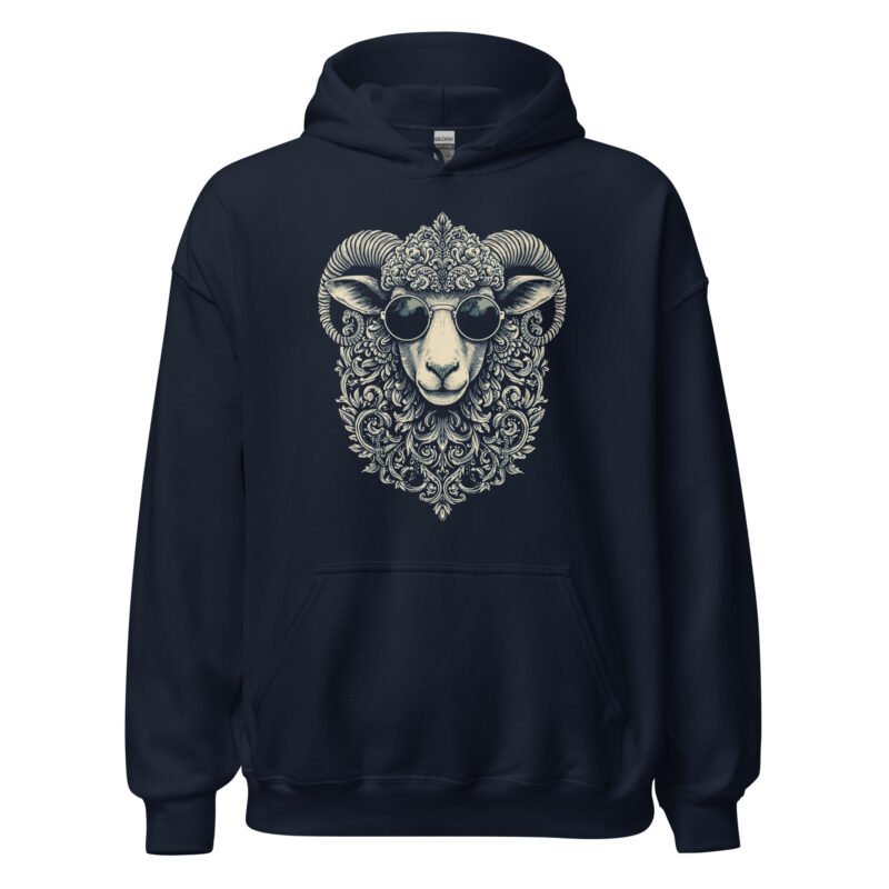 UNISEX HEAVY_BLD VICTORIAN GOAT ZIP HOODIE